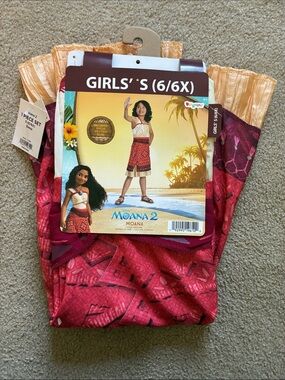 Disney Moana 2 Costume - Girls Size S (6/6X)